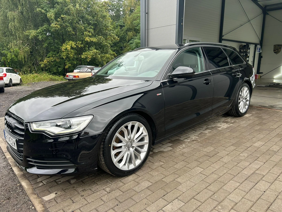 Audi po realizacji — pełny widok samochodu z zewnątrz